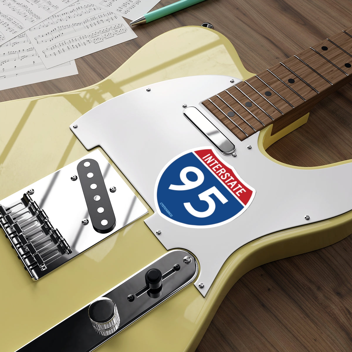 I-95 Highway Sign Die-Cut Sticker
