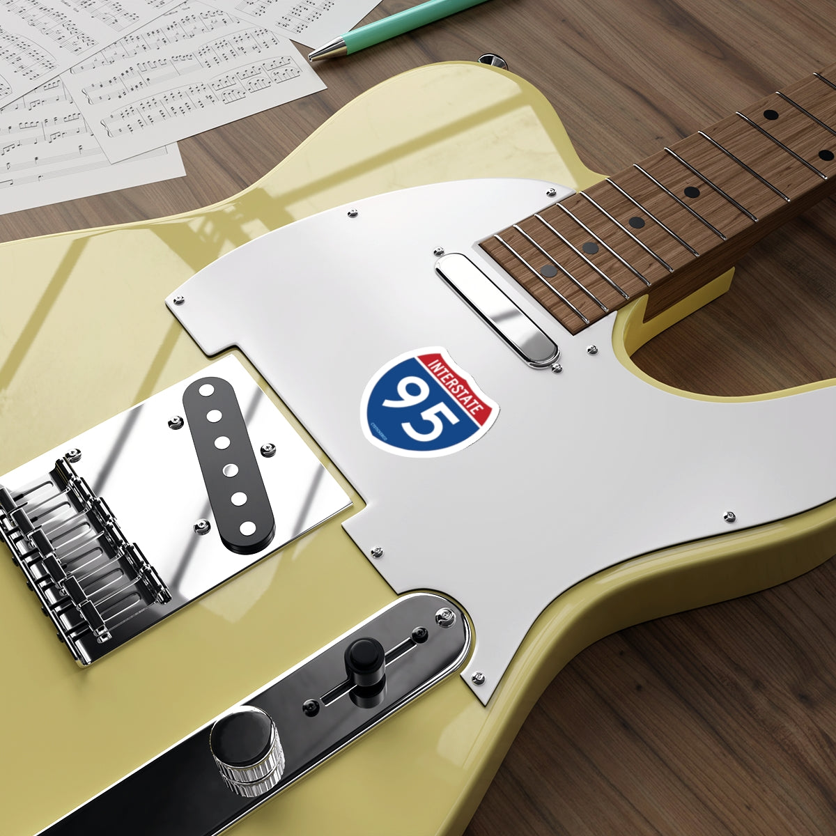 I-95 Highway Sign Die-Cut Sticker